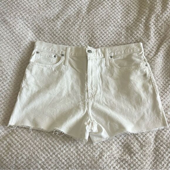 NWT Madewell The Perfect Jean Short in Tile White 32 - Picture 4 of 11
